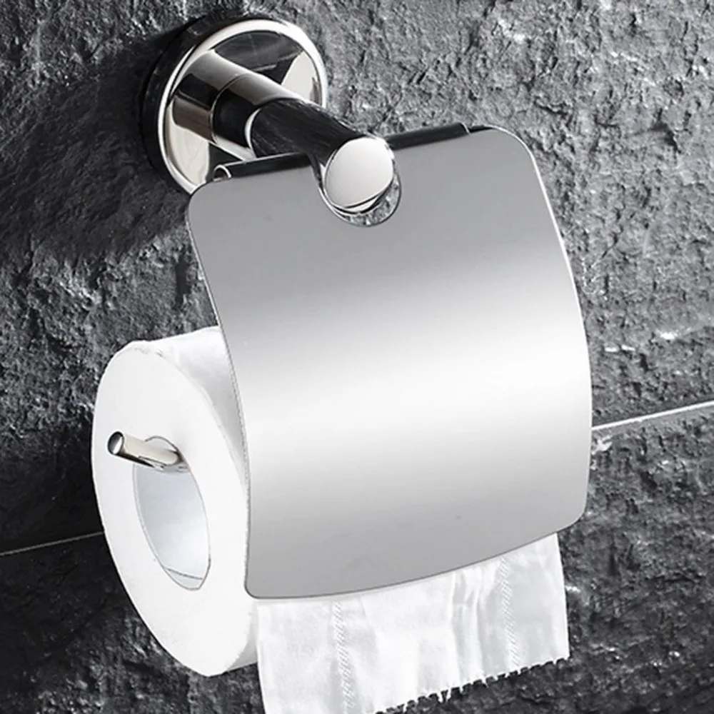 

Multifunctional Stainless Steel Anti-rust Rolled Tissue Holder Kitchen Bathroom Toilet Roll Paper Towel Rack Hanging Holder