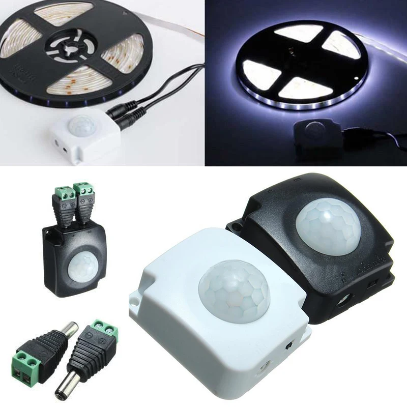 1pcs Infrared PIR Motion Detector Sensor Switch 5-30V 10A for LED Strip Light Light Accessory