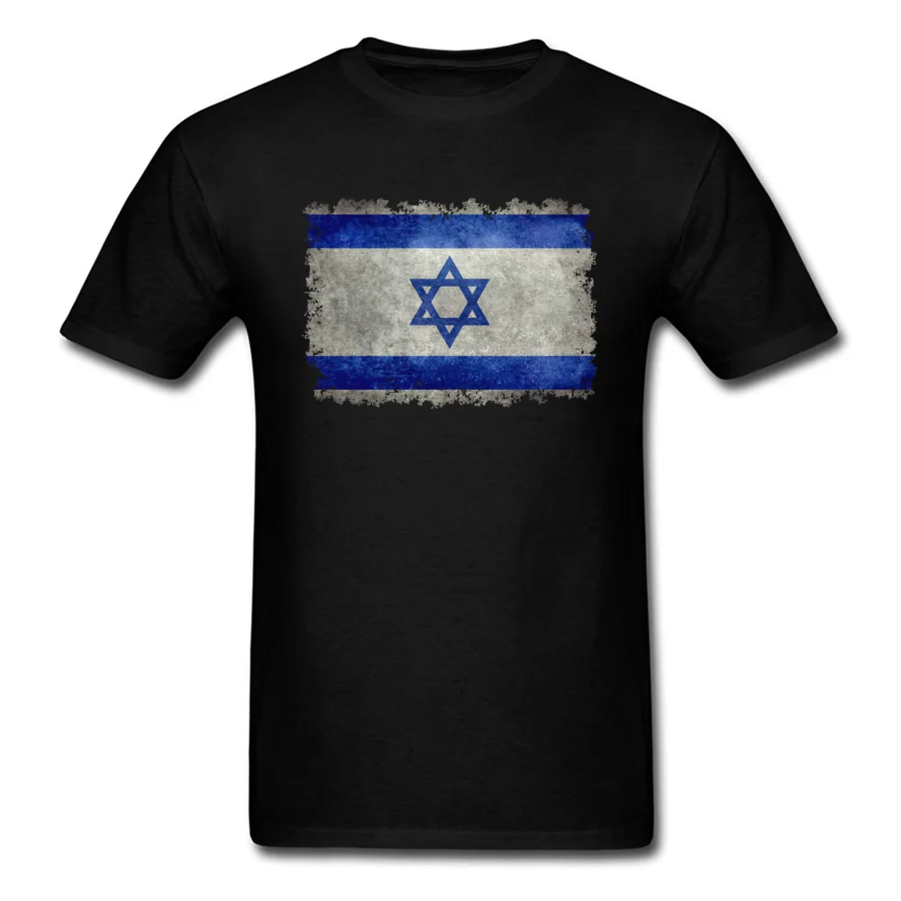 Flag of Israel April FOOL DAY 100% Cotton Round Neck Tops Shirt Short Sleeve Design Clothing Retro Casual T Shirts | Мужская одежда