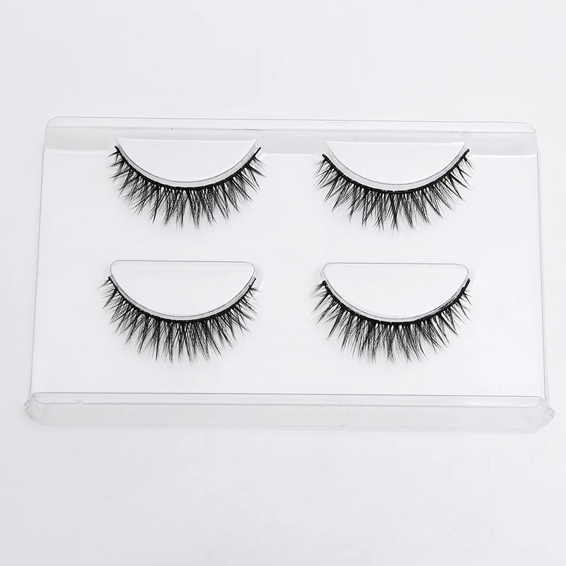 LEHUAMAO 2 Pairs 3D Mink Lashes Natural Long False Eyelashes Dramatic Volume Fake Lashes Makeup Eyelash Extension Silk Eyelashes LEHUAMAO 2 Pairs 3D Mink Lashes Natural Long False Eyelashes Dramatic Volume Fake Lashes Makeup Eyelash Extension Silk Eyelashes