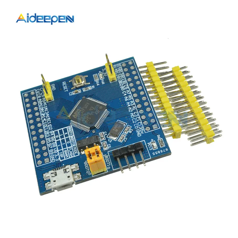 Мини STM32F103RBT6 ARM STM32 Системы модуль макетной платы Cortex-m3 IIC EEPROM РТК с украшением в виде кристаллов SDIO держатель для карт светодиодный MC-30" сделай сам"