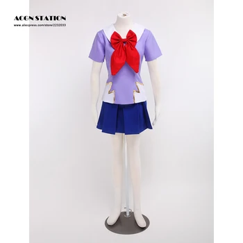 

2018 Customize for adults and kid FreeShipping The Future Diary Gasai Yuno Purple Cosplay Costume For Halloween Musical Party