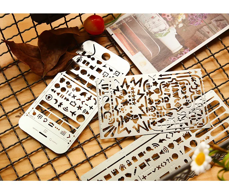 

Interactive prototype UI hand ruler multi-functional hollow hand ruler drawing scale DIY drawing portable