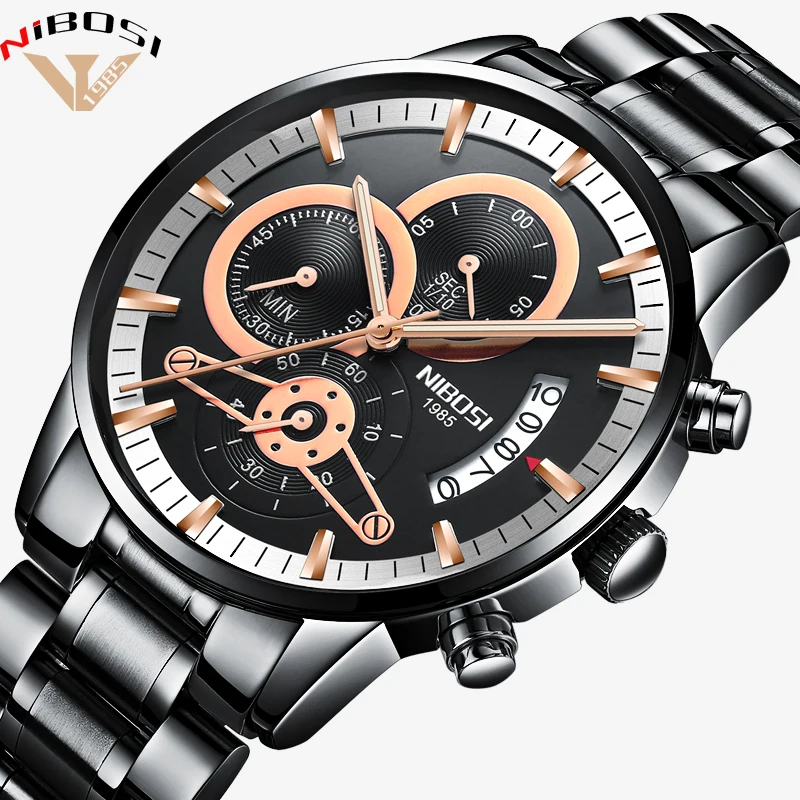 Kopen Luxe Horloges Mannen Hoge Kwaliteit Horloges Mannen Luxe Merk Horloges Modieuze Erkek Kol Saati Metalen rvs Saat Man