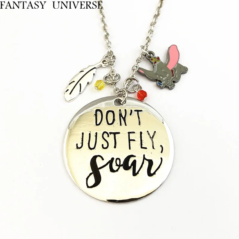 

FANTASY UNIVERSE Free shipping 1pcs a lot dumbo charm necklaces HRJDDFJD06
