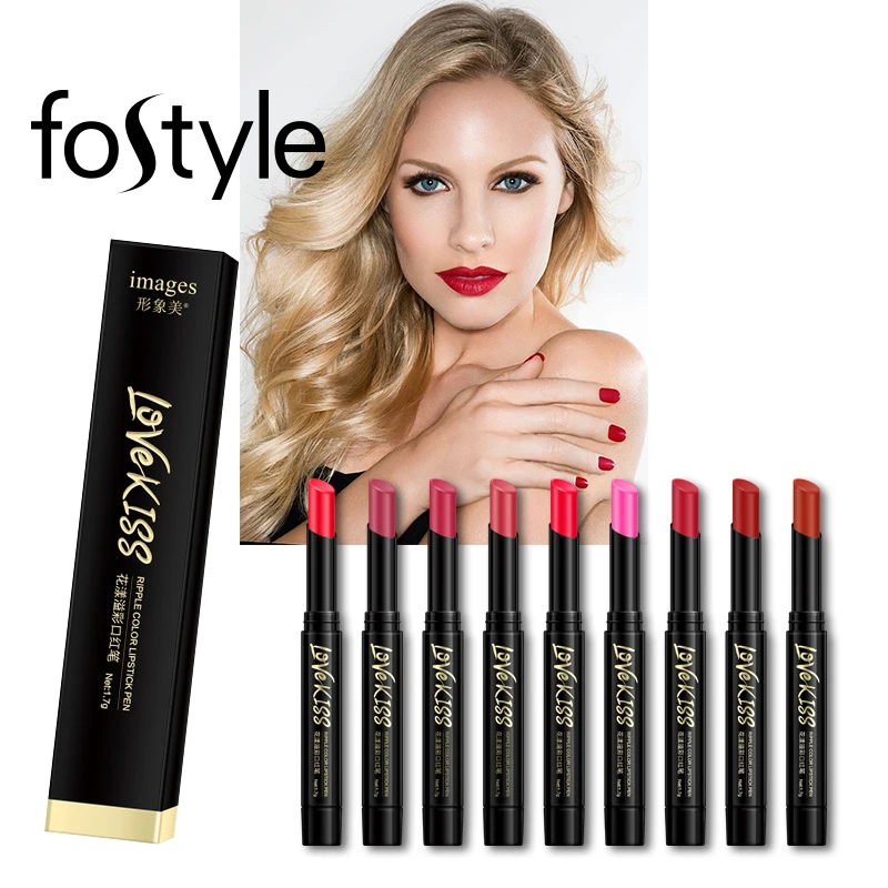Fostyle Cosmetic Hot Sexy Red Lips Matte Long Lasting Lip Tint Makeup Nude Brown Lipstick Mate stick Velvet Pencil |