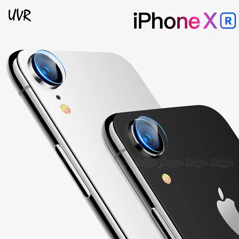 UVR 2PCS For iPhone XR Camera Lens Tempered Glass Back Camera Lens