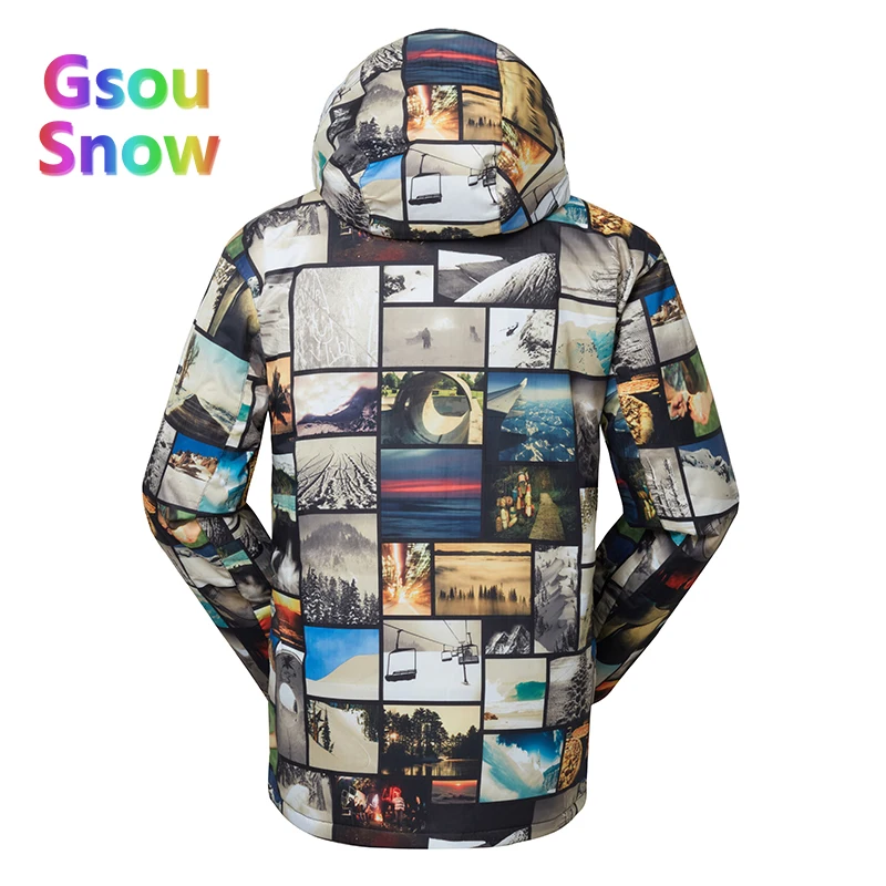 Gsou Sonw Outdoor Sports Winter Men's Skiing Clothing Snowboarding Sets Warmer Ski Jackets Waterproof Ski Pants Suits