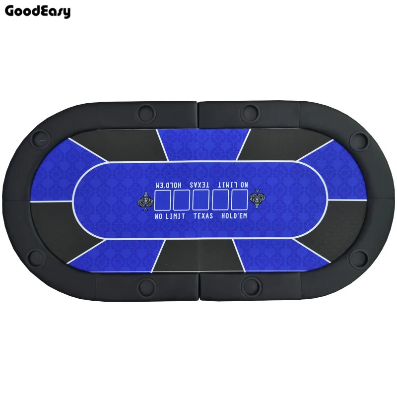  181x92x4cm Multiple Color Foldable Texas Hold'em Poker Tabletop Two fold Casino tabletop