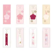 Сакура цветок серии лепесток кожаная Закладка креативные канцелярские Горячие штамповки DIY практичный конверт студенческий подарок красивый бу