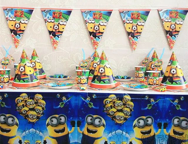 new 84pcs despicable me minion themed party bits birthday party decorations kids set baby shower supplies
