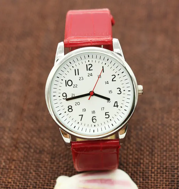 Classic red and brown leather Quartz Watch Brand Women Watches Lovers Jelly Casu Classic red and brown leather Quartz Watch Brand Women Watches Lovers Jelly Casu