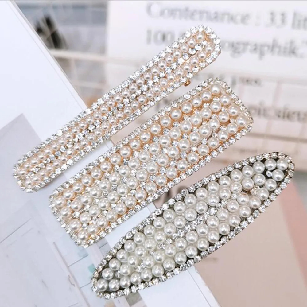 

Fashion Adult Hairpins Hair Accessories DIY Pearl Imitated Hair Clips Barrettes Headwear For Women DIY Headband