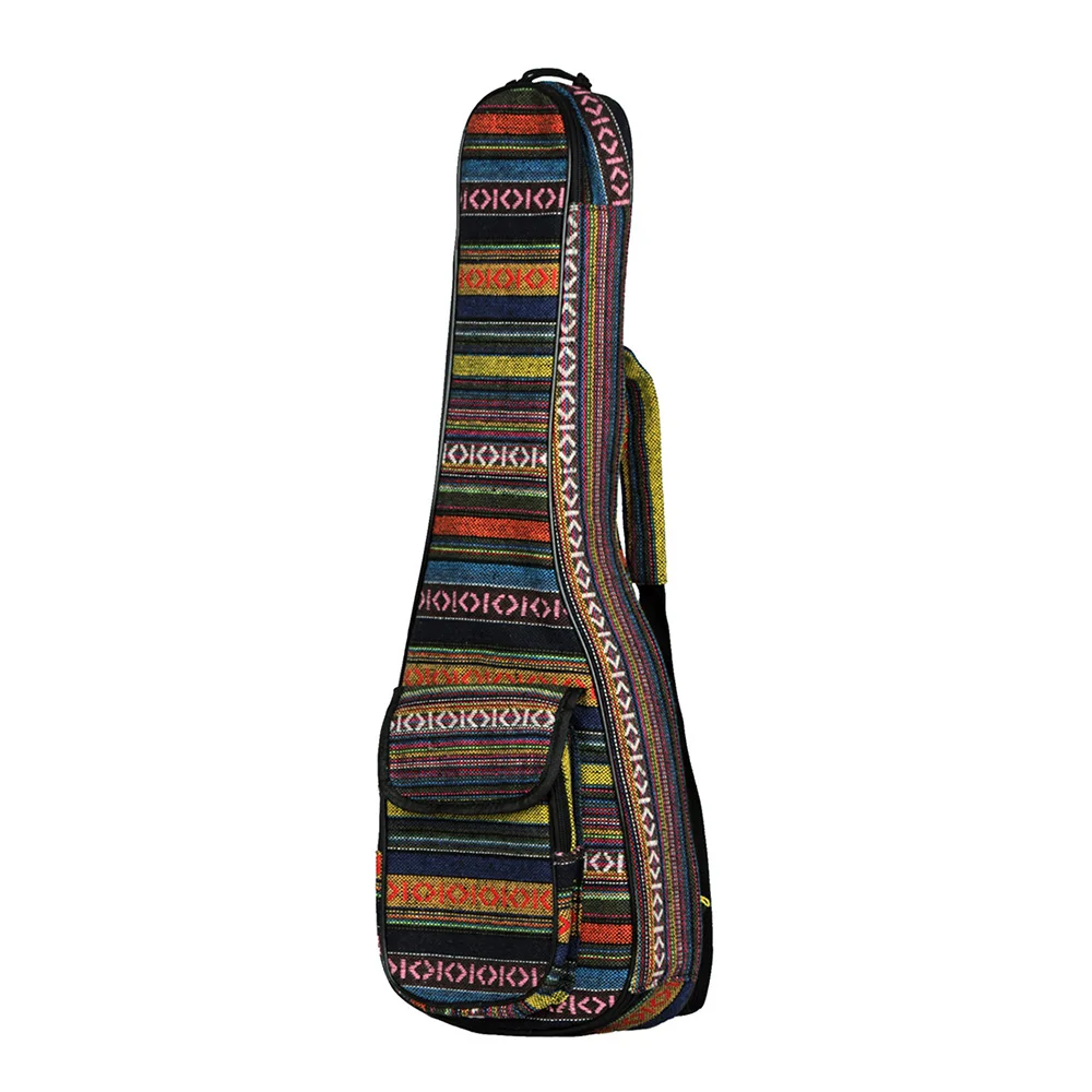 US $12.83 23 Ukulele Bag National Style Ukelele Backpack Case 6mm Cotton Padding Adjustable Shoulder Strap for Concert Ukeleles