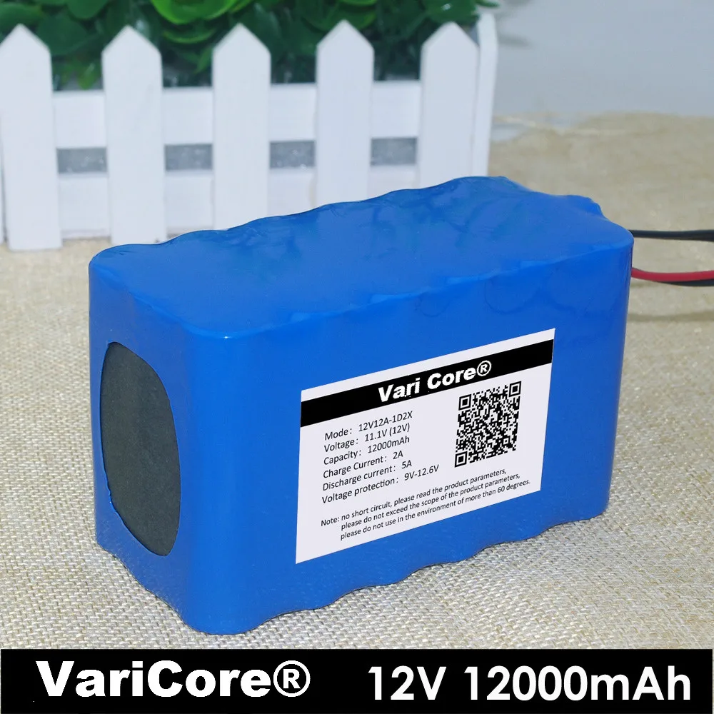 

12V 18650 Lithium-ion Battery Pack 12A Protection plate 12000mah Hunting lamp xenon Fishing Lamp USE With Protection board