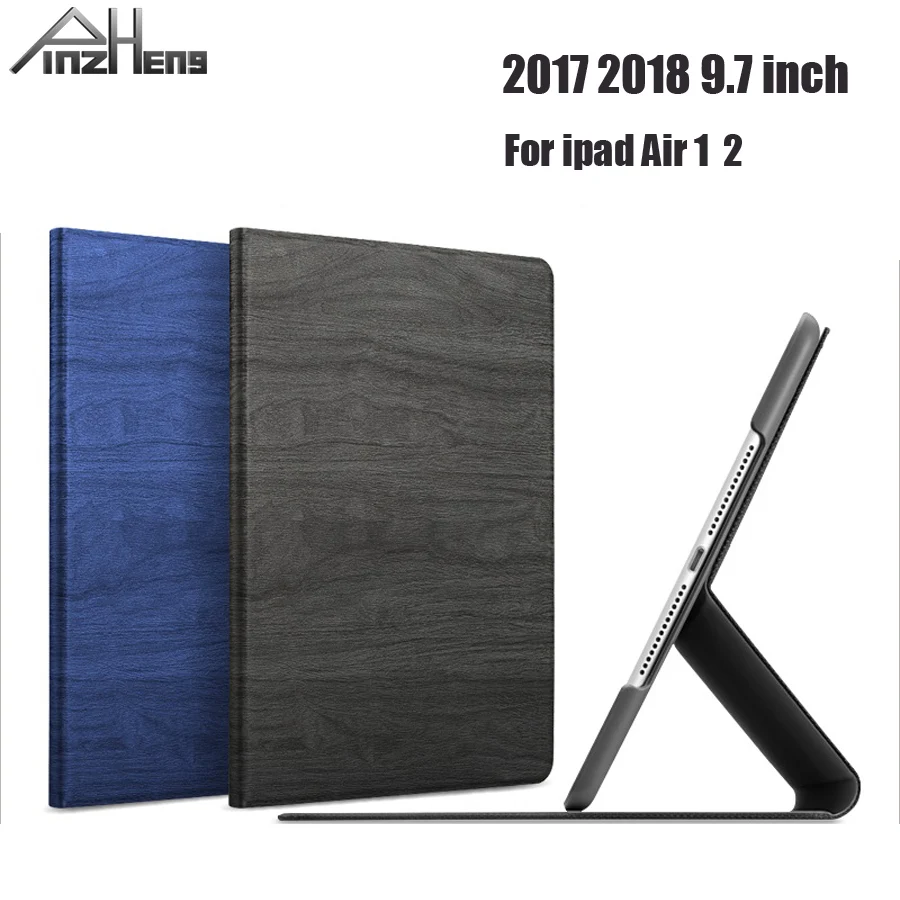 

2018 PINZHENG Ultra Slim Case For iPad Air 2 Air 1 Case PU Leather Flip Stand Cover For iPad 2018 2017 9.7 inch Cover Coque