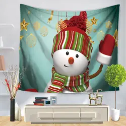Гобелен Мандала ковер Снеговик настенный подвесной Гобелен Декоративные рождественские настенные украшения Йога клеенка салфетка для
