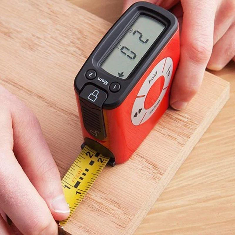 5M/16Ft Lcd Digital Tape Measure Portable Digital Measuring Tape Accurately Electronic Steel Measure Metric Gauging Tools