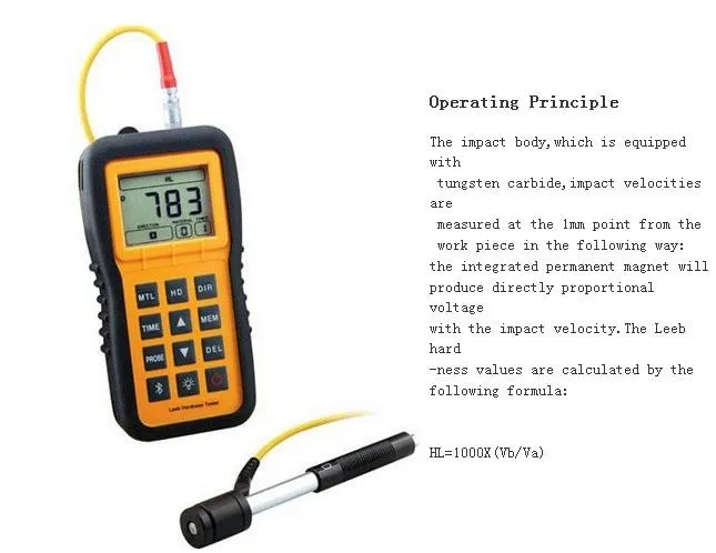 Портативный стальной Leeb прибор для измерения твердости цифровой Металл твердомерная машина твердомер LM100