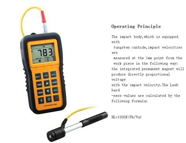 Portable Steel Leeb Hardness Testers Digital Metal Hardness Testing Machine Hard