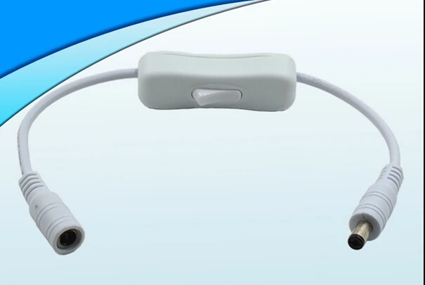 

1pcs 12V LED lamp power cord with switch monitoring DC power switch cable power cord switch