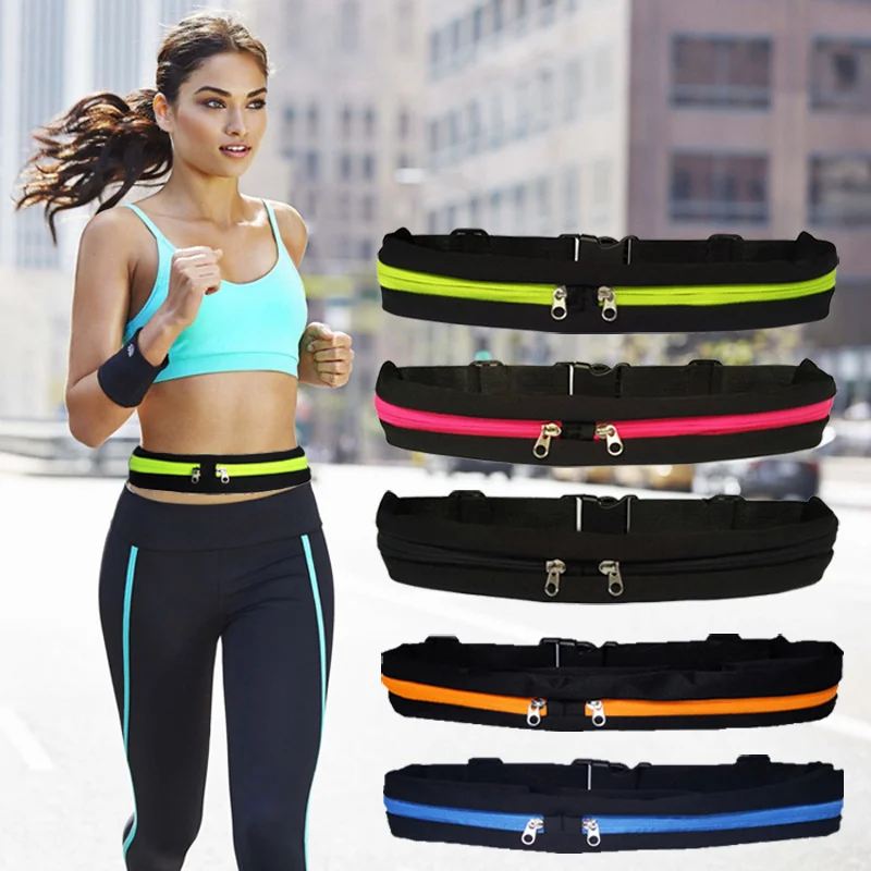 

Outdoor stretch sport pocket multi-function male and female running fitnes waterproof anti-theft invisible belt mobile phone bag