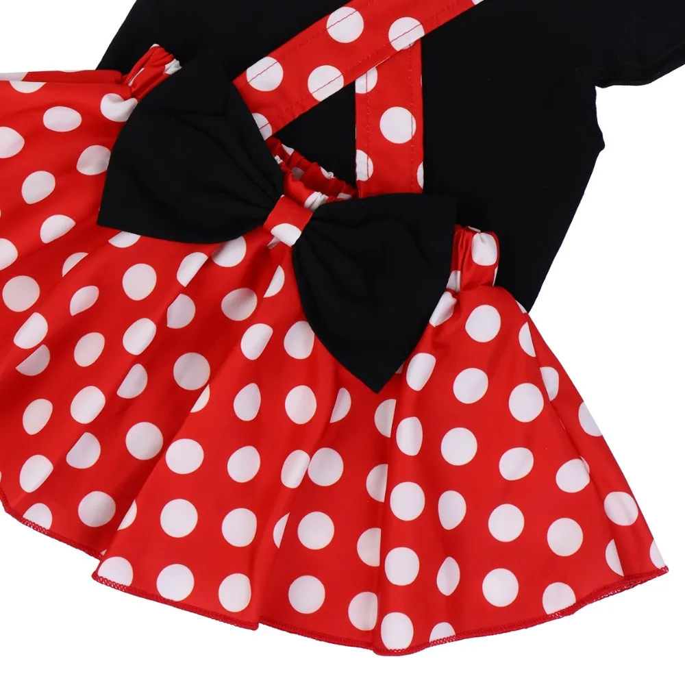 Girl Baby Birthday Clothes Cake Smash Outfit Polka Dot Outfit Cute Minnie Fancy Dress up Baby Girls Clothes Set Photography Prop