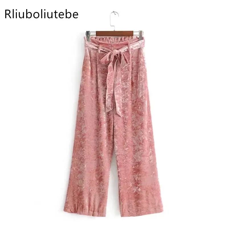 soft velvet pants