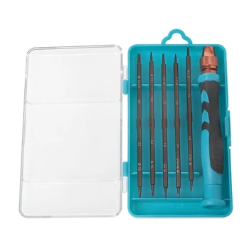 

6-In-1 Screwdriver Set Phillips Torx Slotted Bit + Handle Kit Maintenance Tools