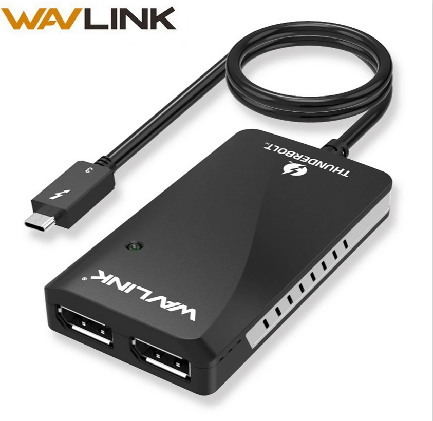 

Thunderbolt 3 Adapter USB C Type C HUB DP Dual Displayport Display Adapter Video Converter 4K@60Hz or 5K@60Hz DisplayMac&Window