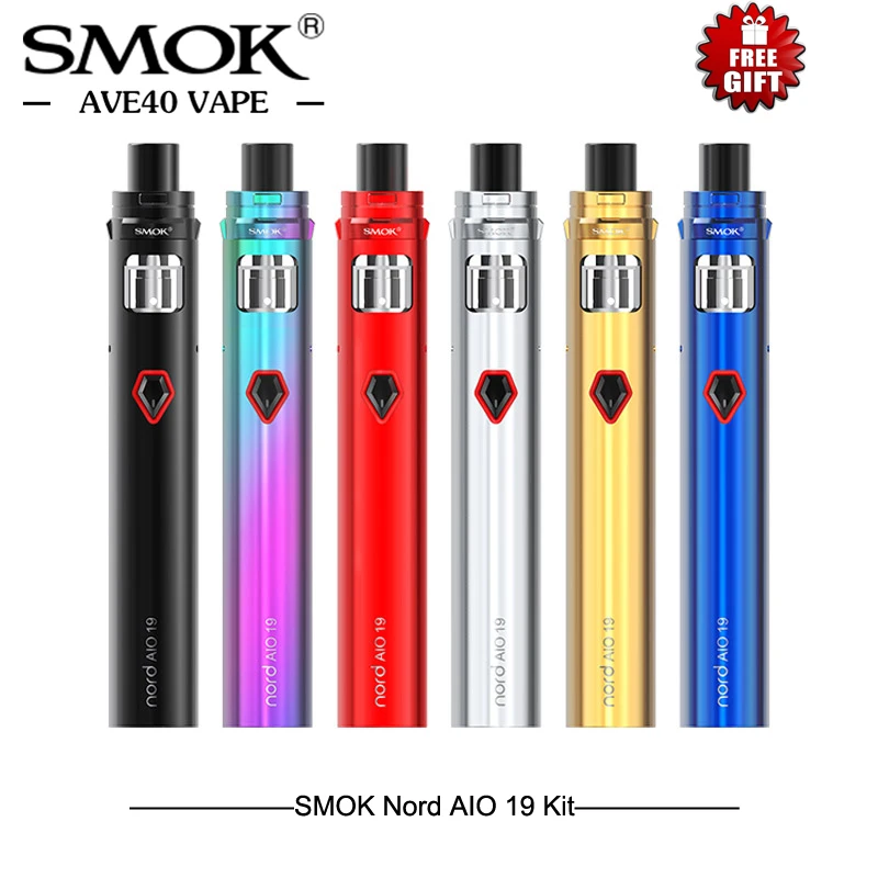Электронные сигареты все в одном комплект SMOK Nord AIO 19/Aio 22 Start Kit 1300/2000 mah Feel MTL vaping