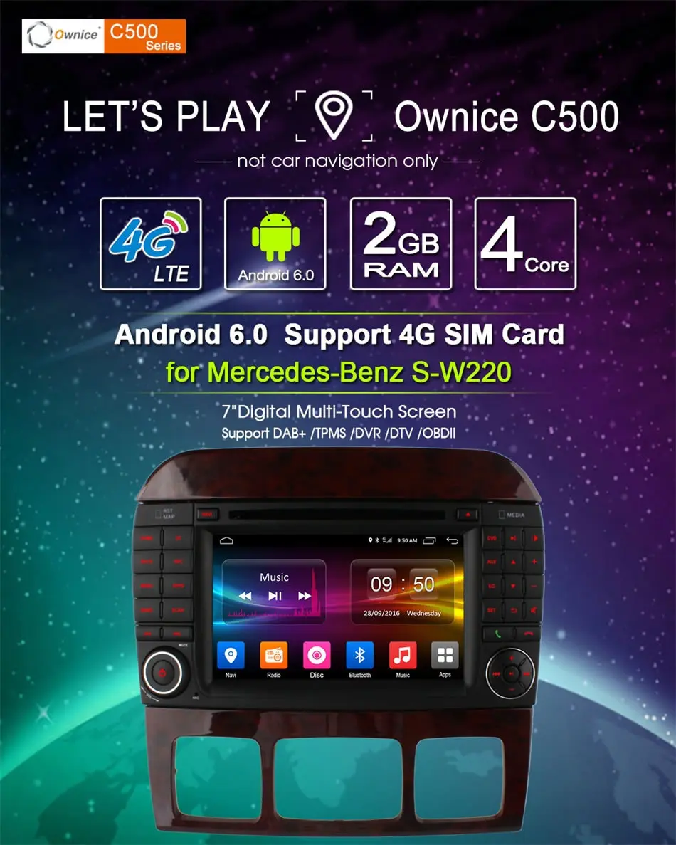 Top Ownice C500 8 Core Android 6.0 Car DVD Player for Mercedes S Class S500 S600 S280 S320 S350 S400 S420 S430 W220 Radio 4G GPS 2 Top Ownice C500 8 Core Android 6.0 Car DVD Player for Mercedes S Class S500 S600 S280 S320 S350 S400 S420 S430 W220 Radio 4G GPS 2