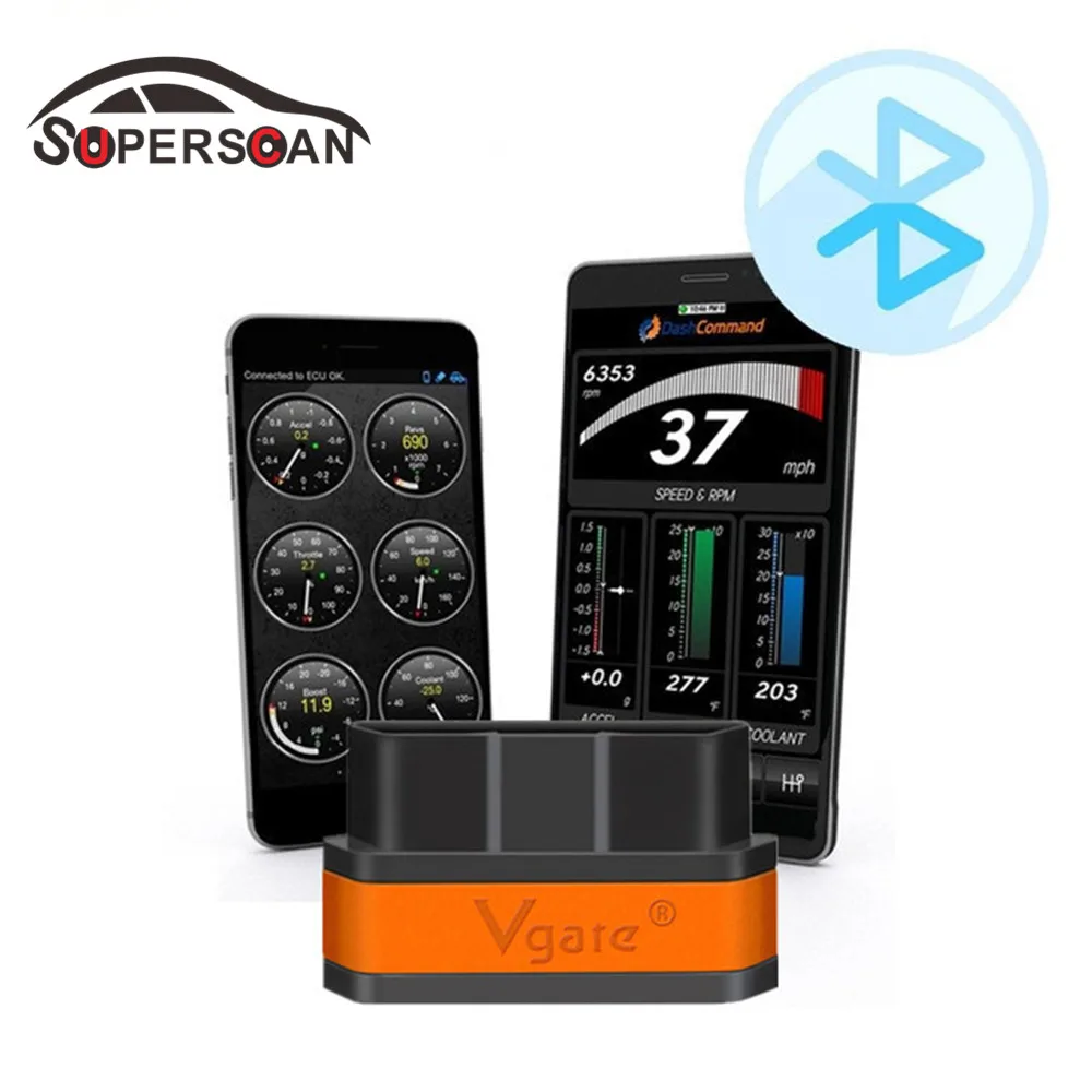 

Free Shipping High Quality Vagte Icar2 ELM327 Bluetooth OBD EOBD Icar2 ELM327 Bluetooth Error Code Reader Compatible with Torque
