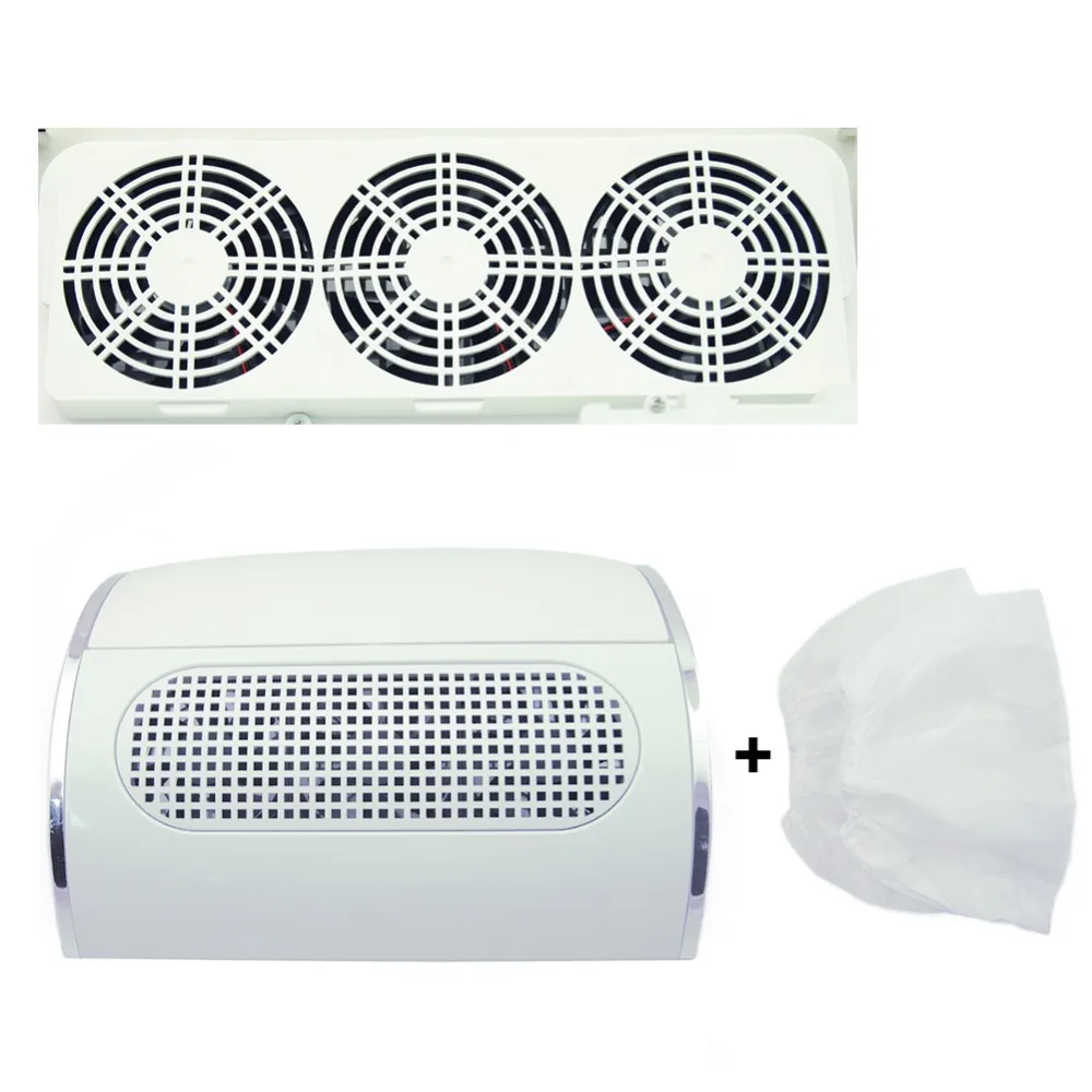

Nail Dust Suction Collector Manicure Machine Vacuum Cleaner For Nail Art Manicure Vacuum Cleaner Nail Tools With 2 Bags