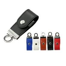 Лидер продаж натуральная Ёмкость кожаный брелок USB 2.0 Flash Drive 4 г 8 г 16 г 32 г 64 г памяти накопитель большого пальца креативный подарок