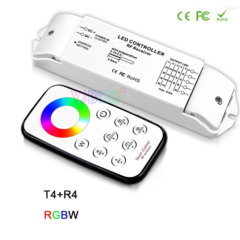 Светодиодный диммер Bincolor/CCT/RGB/RGBW/CW CCT светодиодный контроллер + беспроводной пульт дистанционного управления для светодиодной ленты, DC12V-24V