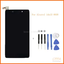 Black Full LCD display + Touch screen digitizer assembly For Alcatel One Touch Idol 3 4.7 LTE 6039 6039A 6039K 6039Y + tools