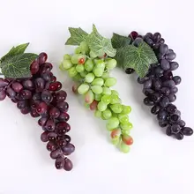 1 гроздь поддельный 36 виноград искусственный виноград Сельский стиль пластик реалистичные фрукты Искусственный Фрукты Ресторан домашний сад свадебные украшения