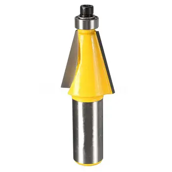 

15 Degree Chamfer & Bevel Edging Router Bit 1/2 inch Shank Woodworking Tool 2-5/8 inch length