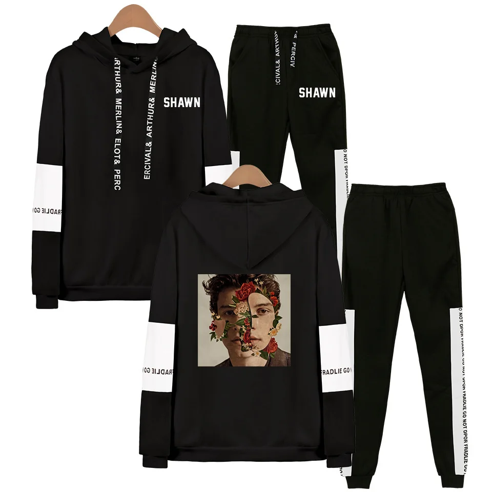 Shawn Mendes Tour Hoodie Black Two Sides Longsleeve Hoodie For Men/'s