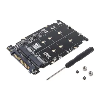 

M.2 SSD to U.2 Adapter 2 in 1 M.2 NVMe Key B/M NGFF SSD to PCI-e U.2 SFF-8639 Adapter PCIe M2 Converter Desktop Computer C26