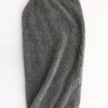 Новая зимняя женская тонкая вязаная норковая кашемировая юбка, осенняя теплая длинная юбка, разноцветная, S23