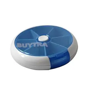 Новый круглый чехол для таблеток с 7 отделениями на неделю коробки витаминами