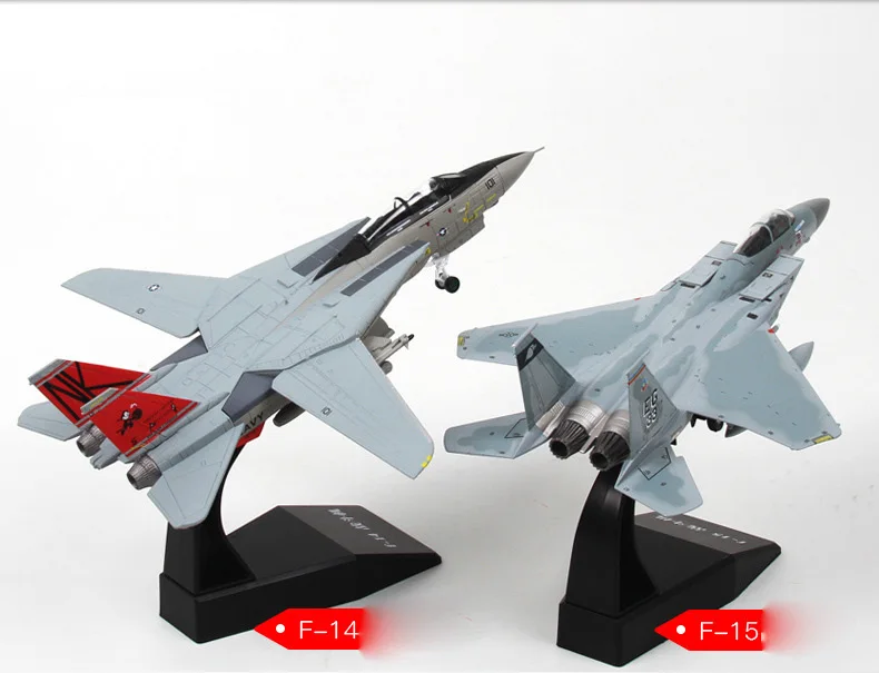 Сплав F14/F15 модель самолета Моделирование модель истребителя 1:100 статическая американская военная авиационная модель украшения игрушки для взрослых