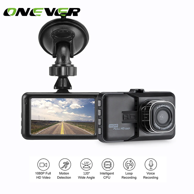 

Onever 1080P Mini 3 inch Car DVR Camera 360 Rotation DashCam DVR hidden Video Recorder Support Motion Detection/G-sensor