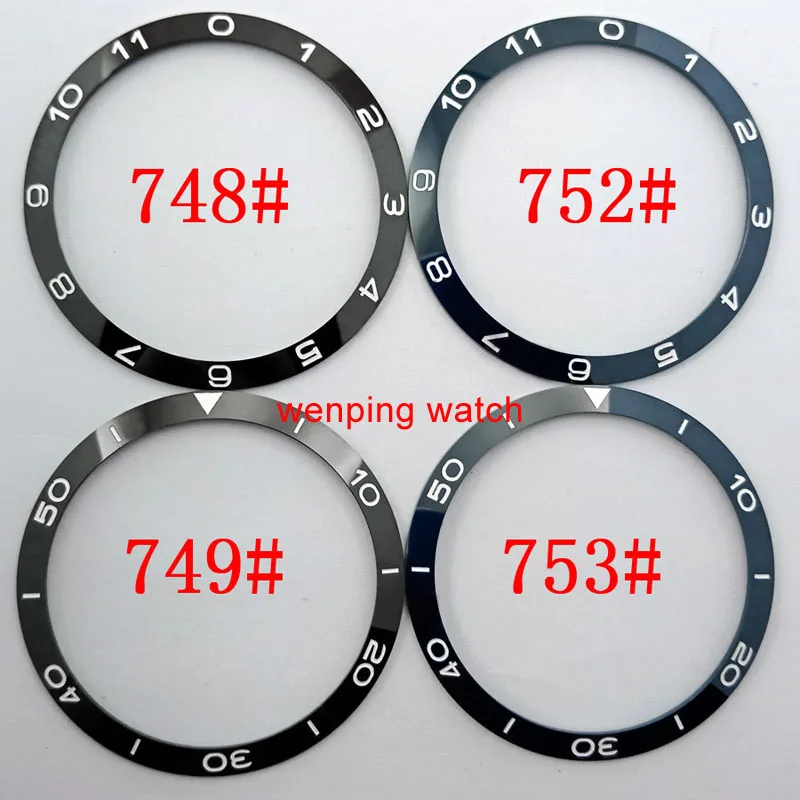 

39mm Black/Blue Bezel Insert Ceramic Bezel Watch Accessories Kit 41mm Men's Watches