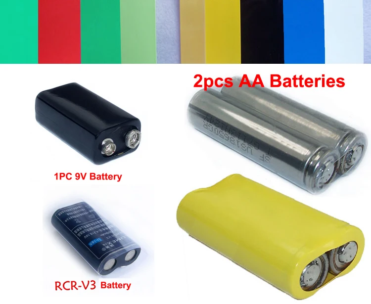 

5M Green Yellow Red White 40mm Width 25mm Dia Insulating 9V AA Battery RCR-V3 Lithium Battery PVC Heat Shrink Shrinkable Tube