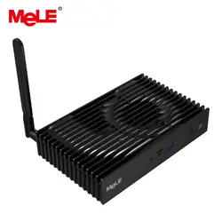 Безвентиляторный мини-компьютер Mini PC 3 ГБ 32 ГБ MeLE PCG63 Apo 4 ядра Intel Celeron J3455 Windows 10 HDMI 4 К DP1.2 Wi-Fi 5 г Gigabit LAN