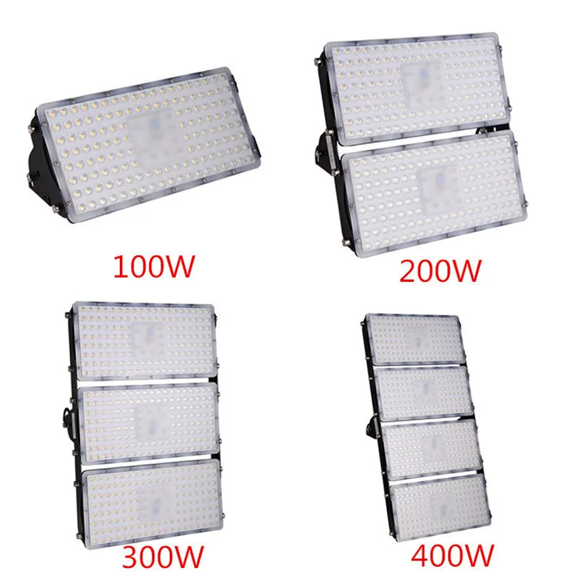 

8Pcs Module LED Flood Light 100W 200W 300W 400W 110V 220V SMD 2835 Waterproof LED Outdoor Lighting Garden Street Lamp Floodlight