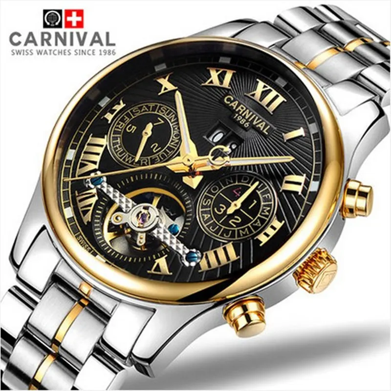 2016 новые карнавальные турбийоны автоматические механические полностью стальные